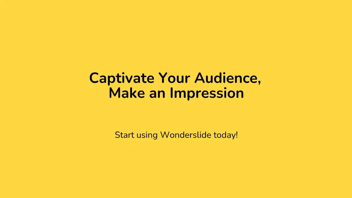 Wonderslide Unleashed Presentation - Wonderslide