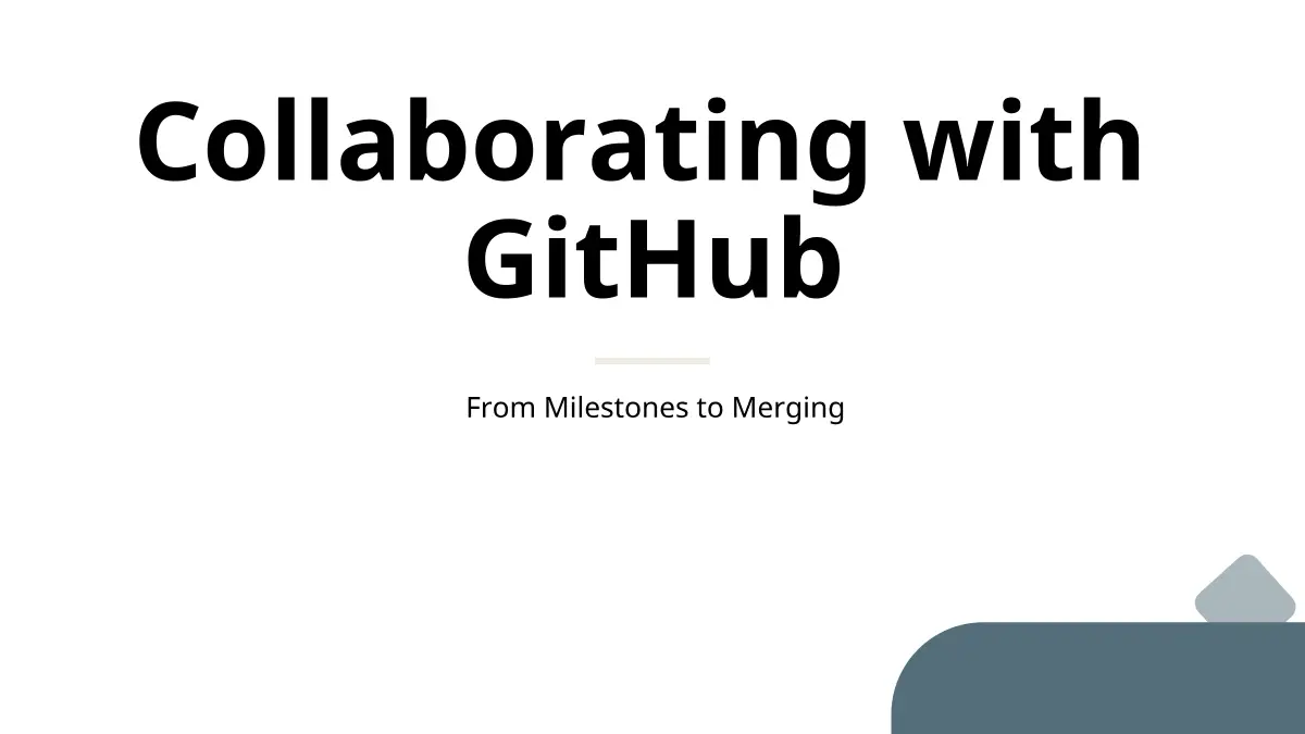 Mastering GitHub Collaboration Presentation - Wonderslide